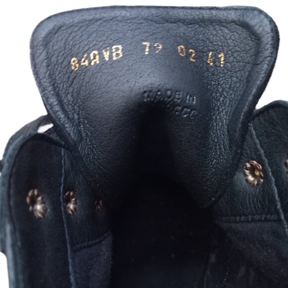 Geox Women's  Block Heel Boots Black Chunky Platform Size 9.5 - Picture 2 of 6